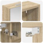 vidaXL Set kabinetov do kúpeľne s poličkou 3 pcs 120 x 14,5 x 70 cm – Obrázok 10