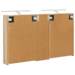 vidaXL Set kabinetov do kúpeľne s poličkou 3 pcs 120 x 14,5 x 70 cm – Obrázok 9