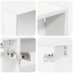 vidaXL Set kabinetov do kúpeľne s poličkou 3 pcs 130 x 14,5 x 70 cm – Obrázok 10