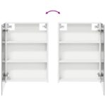 vidaXL Set kabinetov do kúpeľne s poličkou 3 pcs 130 x 14,5 x 70 cm – Obrázok 11