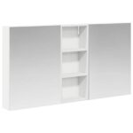 vidaXL Set kabinetov do kúpeľne s poličkou 3 pcs 130 x 14,5 x 70 cm – Obrázok 2