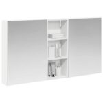 vidaXL Set kabinetov do kúpeľne s poličkou 3 pcs 130 x 14,5 x 70 cm – Obrázok 3