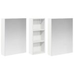 vidaXL Set kabinetov do kúpeľne s poličkou 3 pcs 130 x 14,5 x 70 cm – Obrázok 5
