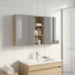 vidaXL Set kabinetov do kúpeľne s poličkou 3 pcs 130 x 14,5 x 70 cm
