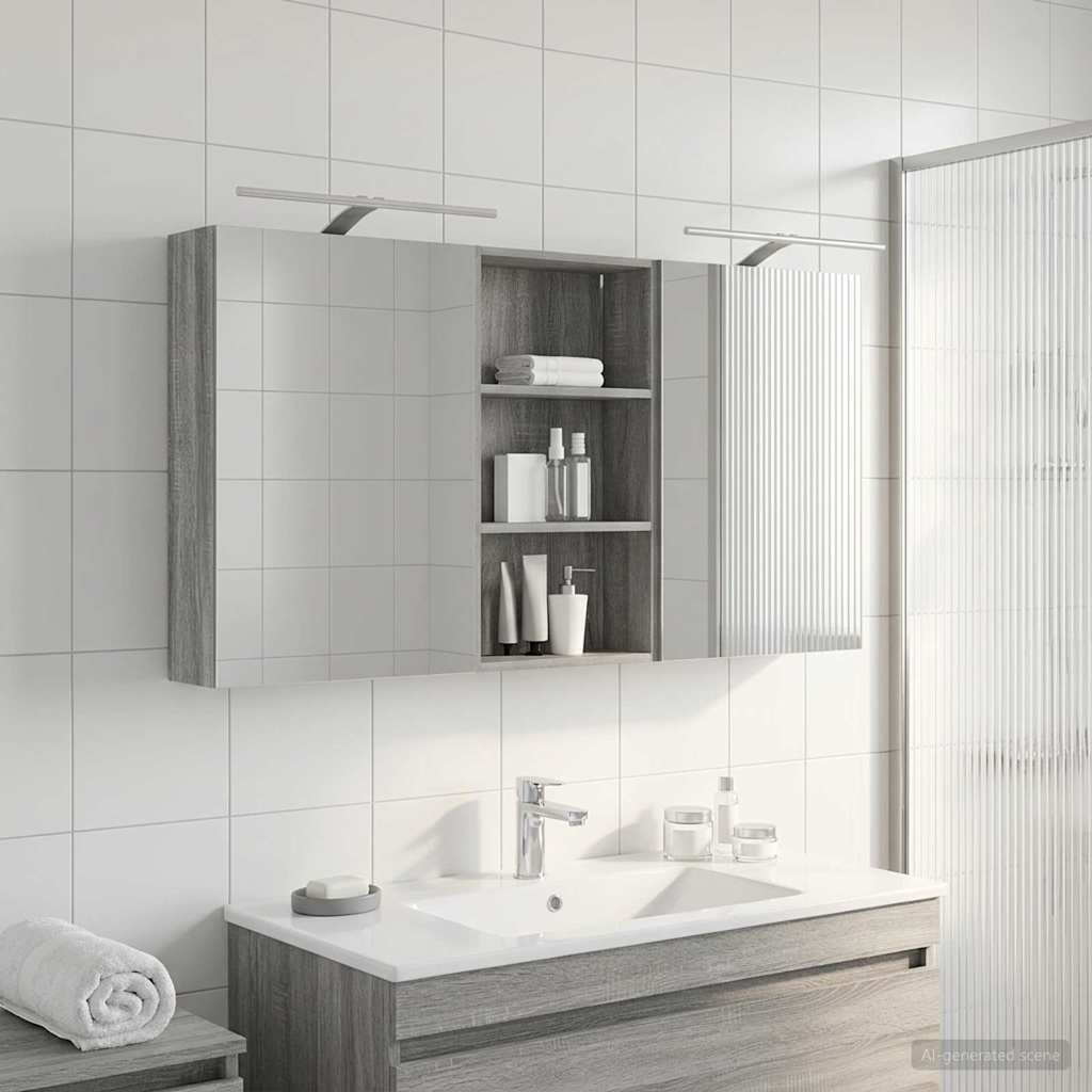 3403789_1.jpg vidaXL Set kabinetov do kúpeľne 3 pcs 140 x 14,5 x 70 cm – Obrázok 1