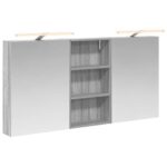vidaXL Set kabinetov do kúpeľne 3 pcs 140 x 14,5 x 70 cm – Obrázok 2