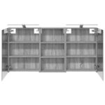 vidaXL Set kabinetov do kúpeľne 3 pcs 140 x 14,5 x 70 cm – Obrázok 7