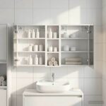 vidaXL Set kabinetov do kúpeľne 3 pcs 106 x 16 x 62,5 cm