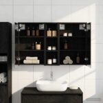 vidaXL Set kabinetov do kúpeľne 3 pcs 106 x 16 x 62,5 cm – Obrázok 4