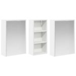 vidaXL Set kabinetov do kúpeľne 3 pcs 116 x 16 x 62,5 cm – Obrázok 5