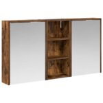 vidaXL Set kabinetov do kúpeľne 3 pcs 116 x 16 x 62,5 cm – Obrázok 2