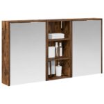 vidaXL Set kabinetov do kúpeľne 3 pcs 116 x 16 x 62,5 cm – Obrázok 3