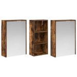 vidaXL Set kabinetov do kúpeľne 3 pcs 116 x 16 x 62,5 cm – Obrázok 5