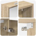 vidaXL Set kabinetov do kúpeľne 3 pcs 116 x 16 x 62,5 cm – Obrázok 10