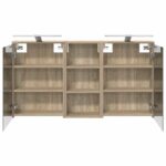 vidaXL Set kabinetov do kúpeľne 3 pcs 116 x 16 x 62,5 cm – Obrázok 7
