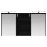 vidaXL Set kabinetov do kúpeľne s poličkou 3 pcs 126 x 16 x 62.5 cm – Obrázok 6