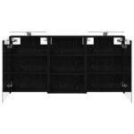 vidaXL Set kabinetov do kúpeľne s poličkou 3 pcs 126 x 16 x 62.5 cm – Obrázok 7