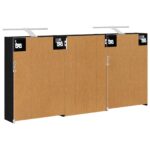 vidaXL Set kabinetov do kúpeľne s poličkou 3 pcs 126 x 16 x 62.5 cm – Obrázok 9