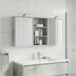 vidaXL Set kabinetov do kúpeľne s poličkou 3 pcs 126 x 16 x 62.5 cm – Obrázok 4