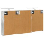 vidaXL Set kabinetov do kúpeľne s poličkou 3 pcs 126 x 16 x 62.5 cm – Obrázok 9