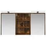 vidaXL Set kabinetov do kúpeľne s poličkou 3 pcs 126 x 16 x 62.5 cm – Obrázok 6