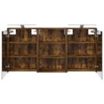 vidaXL Set kabinetov do kúpeľne s poličkou 3 pcs 126 x 16 x 62.5 cm – Obrázok 7