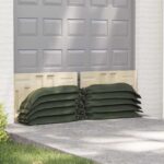 vidaXL Vrecia s pieskom 100 pcs Tmavozelená 100 x 25 cm HDPE