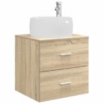 vidaXL Sada kúpeľňového nábytku 5 pcs Dub sonoma – Obrázok 3