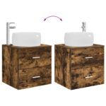 vidaXL Sada kúpeľňového nábytku 5 pcs Dymový dub – Obrázok 11