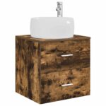 vidaXL Sada kúpeľňového nábytku 5 pcs Dymový dub – Obrázok 3