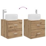vidaXL Sada kúpeľňového nábytku 5 pcs Dub artisan – Obrázok 11