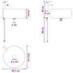 vidaXL Sada kúpeľňového nábytku 5 pcs Dub artisan – Obrázok 13