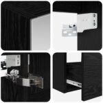 vidaXL Sada kúpeľňového nábytku 4 pcs Čierny dub – Obrázok 7