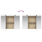 vidaXL Sada kúpeľňového nábytku 4 pcs Dub sonoma – Obrázok 10