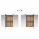 vidaXL Sada kúpeľňového nábytku 4 pcs Dub artisan – Obrázok 10
