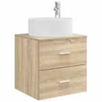vidaXL Sada kúpeľňového nábytku 4 pcs Dub sonoma – Obrázok 3