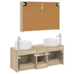 vidaXL Sada kúpeľňového nábytku 4 pcs Dub sonoma – Obrázok 6
