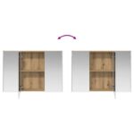 vidaXL Sada kúpeľňového nábytku 4 pcs Dub artisan – Obrázok 10