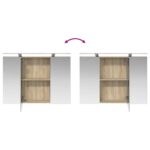 vidaXL Sada kúpeľňového nábytku 6 pcs Dub sonoma – Obrázok 13