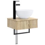 vidaXL Sada kúpeľňového nábytku 6 pcs Dub sonoma – Obrázok 3