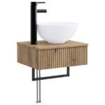 vidaXL Sada kúpeľňového nábytku 6 pcs Dub artisan – Obrázok 3
