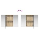 vidaXL Sada kúpeľňového nábytku 6 pcs Dub sonoma – Obrázok 13