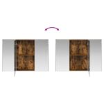 vidaXL Sada kúpeľňového nábytku 6 pcs Dymový dub – Obrázok 13