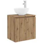 vidaXL Sada kúpeľňového nábytku 6 pcs Dub artisan – Obrázok 3