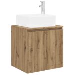 vidaXL Sada kúpeľňového nábytku 6 pcs Dub artisan – Obrázok 3