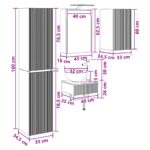 vidaXL Sada kúpeľňového nábytku 5 pcs Dub artisan – Obrázok 13