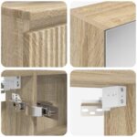 vidaXL Sada kúpeľňového nábytku 4 pcs Dub sonoma – Obrázok 4