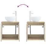 vidaXL Sada kúpeľňového nábytku 4 pcs Dub sonoma – Obrázok 7