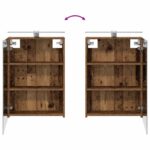 vidaXL Sada kúpeľňového nábytku 4 pcs Staré drevo – Obrázok 9