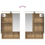 vidaXL Sada kúpeľňového nábytku 4 pcs Dub artisan – Obrázok 9